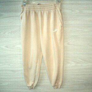 Nike Sweatpants Boys Size Large Tan Beige Track Performance Activewear Joggers